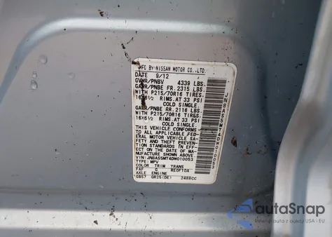 2013 Nissan Rogue S from USA, damaged, VIN JN8AS5MT4DW010053